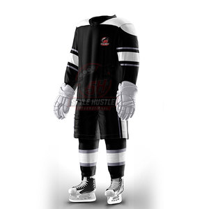 Uniforme de hockey sobre hielo cómodo y personalizado, en stock, 100% poliéster. - Product Image 4