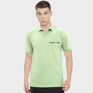 Polo pour homme en coton mélangé clair à manches courtes, personnalisable avec image - Product Image 5