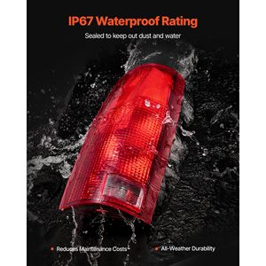 Conjunto de Luces Traseras para Chevy/GMC C/K 1500 2500 3500 1988-1999, Compatible con Sistemas de Iluminación para Camionetas Chevy/GMC Suburban 1500/2500 1992-1999 - Product Image 5