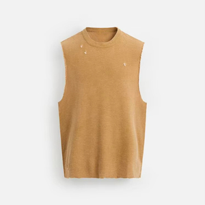 เสื้อกล้ามออกกำลังกายผู้ชายสำหรับฤดูร้อน ผ้าฝ้าย 100% เป็นมิตรกับสิ่งแวดล้อม ระบายอากาศได้ดี เหมาะสำหรับการเพาะกาย ฟิตเนส ซับเหงื่อได้ดี - Product Image 5