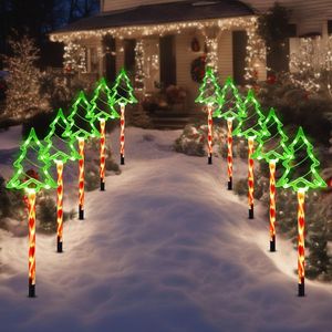 Luci Solari Natalizie a 8 Modalità, Impermeabili, a LED, per Giardino, Decorazioni Esterne per Albero di Natale e Caramelle - Product Image 2