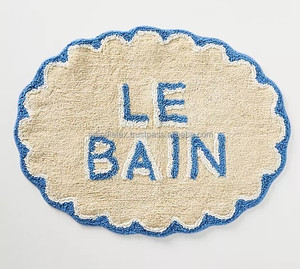 Alfombra de Baño 100% Algodón al por Mayor, Logotipo Personalizado, Hecha a Máquina, 1600 GSM, Patrón Geométrico, Varios Colores Disponibles para Uso en Hoteles - Product Image 5