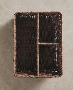 Seagrass storage basket with 3 compartments Handmade Storage Basket Wholesale eco-friendly Made Viet Nam - Product Image 2