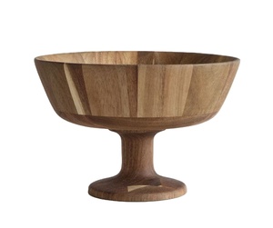 ชามไม้ดีไซน์ทันสมัยแบบกำหนดเอง เป็นมิตรกับสิ่งแวดล้อม สำหรับใช้ในครัวเรือน  ชุดอาหารเย็นสำหรับสลัด/แป้ง  ที่ยั่งยืนและปรับแต่งได้ - Product Image 1