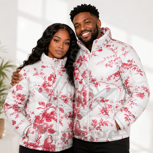 Veste matelassée d'hiver unisexe élégante de haute qualité avec logo personnalisé, style maçonnique héritage, entièrement sublimée pour hommes et femmes - Product Image 2