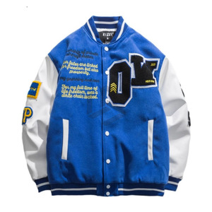 Manufacturer High Quality <b>Men's</b> Varsity <b>Jacket</b> Winter Varsity Windproof Thick Embroidery Polyester Sleeves Custom <b>Baseball</b> - Product Image 1