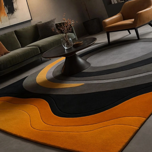 Alfombras de Lana Hechas a Mano con Diseño Moderno, Ecológicas, Antideslizantes y Aptas para Mascotas, Ideales para Oración, Viajes, Habitaciones Infantiles y de Adultos, Hoteles - Product Image 2