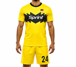 Camiseta de fútbol de secado rápido unisex personalizada, conjunto de uniforme de ropa deportiva sublimada con logotipo de nombre de equipo en blanco para adultos - Product Image 4