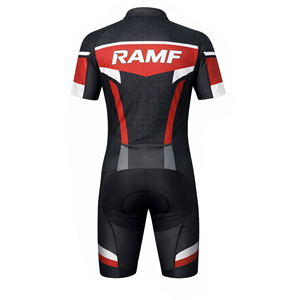 Combinaison de course unisexe personnalisée imprimée pour l'été, extensible dans les quatre sens, respirante, séchage rapide, manches courtes, aérodynamique, pour moto - Product Image 2