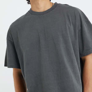 T-shirt 100% coton pour homme, coupe ample, imprimé, logo personnalisé, t-shirts homme coupe ample, coton bio, coton uni, OEM - Product Image 4