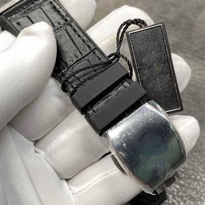 Reloj de Lujo para Hombre, Estilo Hip Hop, con Incrustaciones de Diamantes de Imitación Moissanite, Caja de Acero Inoxidable, Correa de Cuero, Movimiento ETA - Product Image 3