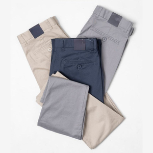 Pantalones chinos cómodos de corte ajustado para hombre, diseño con bolsillos laterales, pantalones de trabajo funcionales, hechos en Bangladesh, calidad OEM personalizada BD - Product Image 6