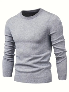 Pull personnalisable pour homme, pull en maille respirant de haute qualité, col rond, vêtements d'hiver pour homme, SAweater - Product Image 4