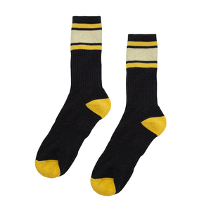 Hot Sale High Elastic Custom Yellow Black Cotton Sports Athletic <b>Socks</b> Non Slip <b>Men</b> <b>Socks</b> with logo - Product Image 2