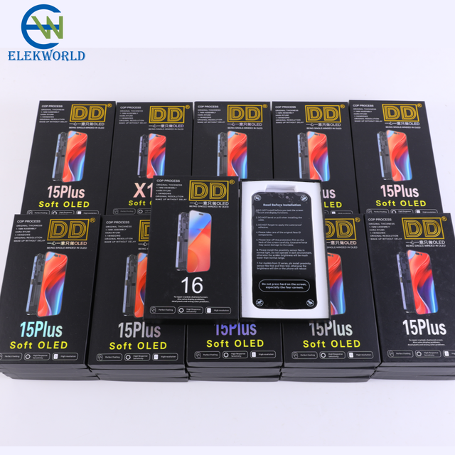 DD OLED Soft LCD Display Mobile Phone Replacements Screen Pantalla Para Celular for iPhone 17 16 Pro Max 15 14 Plus 13 12 11
