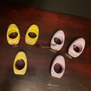 แหวนรองผ้าเช็ดปากเรซิ่นสุดหรู งานแฮนด์เมดระดับพรีเมียม สำหรับตกแต่งโต๊ะอาหาร โดย Tradebyd - Product Image 1