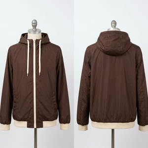 Veste coupe-vent sur mesure, service OEM, style décontracté et sportif, tissu respirant pour un style de vie actif. - Product Image 1