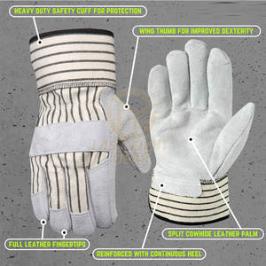Guantes de Trabajo Resistentes con Palma Reforzada para Tareas Pesadas, Guantes de Seguridad con Agarre Antideslizante y Tela Transpirable - Product Image 2