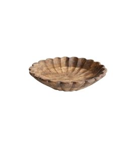 Elegante tazón de madera natural para servir, tazón profundo de madera maciza tallada para ensaladas, ideal para la presentación moderna en la cocina y el comedor. - Product Image 3