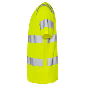 Customizable Hi Vis Safety T-Shirts Fluorescent Yellow Men's Cotton Construction Short Sleeve Working T-Shirts - Product Image 6