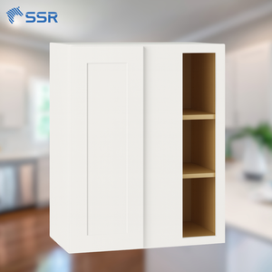 Modern White RTA L-Shape Modular <b>Kitchen</b> Cabinet Eco-Friendly Wooden Construction Ready Assembly SSR VINA Brand - Product Image 1