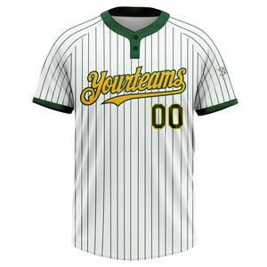Maillot de sport unisexe OEM personnalisé pour équipe, grande taille, softball, deux boutons, 100 % polyester respirant, manches courtes, couleur unie, vente en gros - Product Image 2