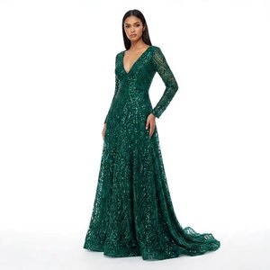 Vestido de Noche Largo con Lentejuelas Brillantes, Ecológico, Sexy, con Espalda Descubierta, Estilo Sirena, para Fiestas Formales, Elegante, para Mujer, Venta al Por Mayor - Product Image 4