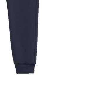 Pantalon de jogging décontracté en coton bleu marine pour homme, taille élastique avec cordon de serrage, poids moyen, pour l'hiver, avec poches - Product Image 5