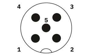 SAC-5P-M12MS/ 0,3-920/M12FS-<b>Power</b> 10A Brass Bus System <b>Cable</b> 1507528 - Product Image 4