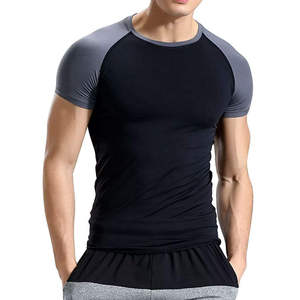 High Elastic <b>Men</b> Fitness Short Sleeve Sports T <b>Shirt</b> Quick Dry Gym Clothes Training Plain <b>Compression</b> T <b>Shirts</b> - Product Image 4