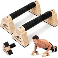 Barres de musculation en bois en gros, parallettes, poignées d'exercice, barres parallèles de calisthénie, entraînement de force à domicile