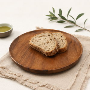 Handcrafted Acacia Wood Modern Customizable Charger <b>Plates</b> Eco-Friendly Sustainable Wooden Dinner <b>Plates</b> Luxury Wedding <b>Decor</b> - Product Image 6