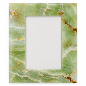 2026 Impex Pakistan Onyx Eco-Friendly Rectangle Green Marble Look Handmade Lightweight Tabletop Photo <b>Frame</b> Decorative Display - Product Image 1