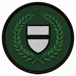 Insignia de Blazer Verde y Rojo con Bordado de Hilo Dorado, Parche de Escudo de Corona de Laurel, para Uniforme de Logia, Regalia Masónica Personalizada - Product Image 4