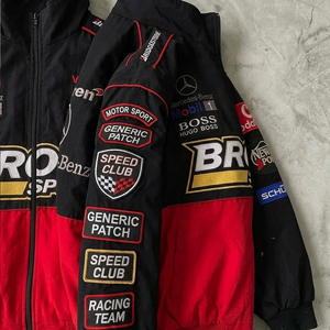 Veste de course unisexe respirante de haute qualité OEM 2026, grande taille, 100 % coton, style streetwear NASCAR, broderie personnalisée - Product Image 2