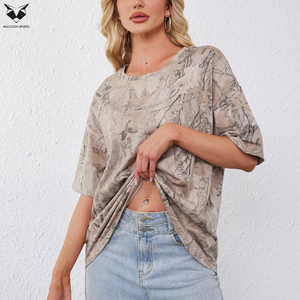 Camiseta de manga corta para mujer, informal, cómoda y elegante, de la mejor calidad, último diseño, camisetas extragrandes - Product Image 2