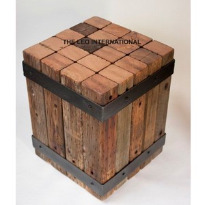 Retro Style Single-Tier Solid Wooden Other Home Furniture Table and Garden Decorative Wood Material Free Standing Installation - Product Image 1