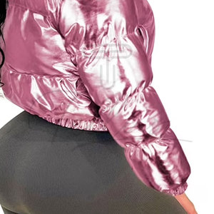 New Fashion Winter Quilted Ladies <b>Padded</b> Puffer Jacket <b>Padded</b> Jacket for Women's Custom Shine Puffer Jacket for Women - Product Image 5