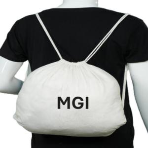Sac à dos en coton réutilisable et écologique pour homme, imperméable, séchage rapide, avec cordon de serrage, logo personnalisable, capacité 23L, idéal pour la plage et le sport - Product Image 2