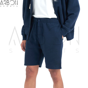 กางเกงขาสั้นถักนิตติ้งสีน้ำเงินกรมท่าคุณภาพสูงรุ่นใหม่ล่าสุด พร้อมเชือกผูกและกระเป๋า  ใส่สบาย ระบายอากาศได้ดี  โลโก้สั่งทำได้ในราคาที่ดีที่สุด - Product Image 2