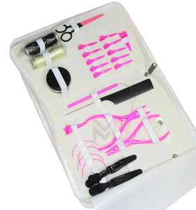 Kit d'outils professionnels en métal pour extensions de cheveux, vente en gros d'usine, avec pinces et accessoires pour salon de coiffure - Product Image 5
