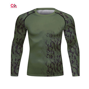Conjunto de 2 Piezas de Ropa Deportiva de Compresión para Hombre, Camuflaje, Secado Rápido, Estampado a Color, Camiseta de Manga Larga y Pantalones - Product Image 3