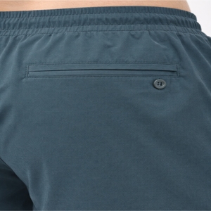 Shorts de sport pour hommes, couleur personnalisée, taille élastique, cordon de serrage, course à pied, gym, été, légers, polyester, athlétiques. - Product Image 5