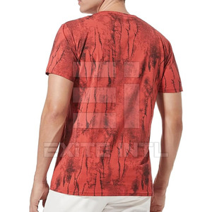 เสื้อยืดพิมพ์ลายผ้าผสมไนลอนและคอตตอนเนื้อแน่น ระบายอากาศได้ดี สำหรับผู้ชาย ปี 2026 รับผลิตเสื้อผ้าสตรีทแวร์พร้อมโลโก้ OEM ขายส่งจำนวนมาก - Product Image 5