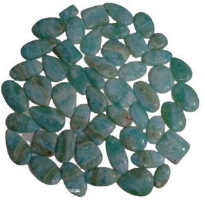 Cabochon en Agate Bleue 100% Naturelle, Pierre Précieuse Non Montée pour la Fabrication de Bijoux, Haute Qualité, Certifié par un Certificat Tierce Partie, 20-45mm, Prix de Gros - Product Image 5