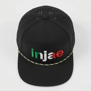 Casquette Snapback de Golf Personnalisée à 7 Panneaux, Visière Plate, Perforations Découpées au Laser, Sport, Voyage, Extérieur, Unisexe, OEM, ODM, Faible MOQ, Marque Privée - Product Image 3