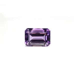 8.1 Carat Faceted Heart Cut Amethyst Loose Gemstone for Fine Jewelry - Product Image 1