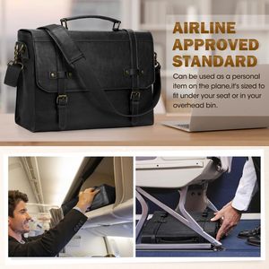 Sac d'affaires en cuir véritable pour ordinateur portable, mallette de travail professionnelle, sacoche de voyage, vente en gros, usine OEM - Product Image 3