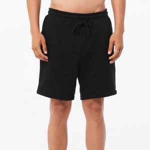 Shorts de sport pour hommes en coton 100% uni, anti-froissement, respirants, avec logo personnalisé imprimé, taille mi-haute, vente en gros d'usine - Product Image 4