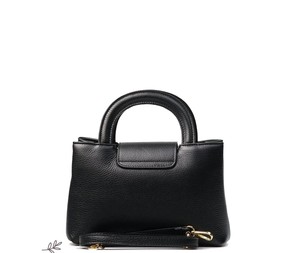 Royaa Black Cowhide Leather Handbag Top Handle Purse Adjustable <b>Strap</b> Small Genuine Leather Minimalist <b>Shoulder</b> Zipper Closure - Product Image 2